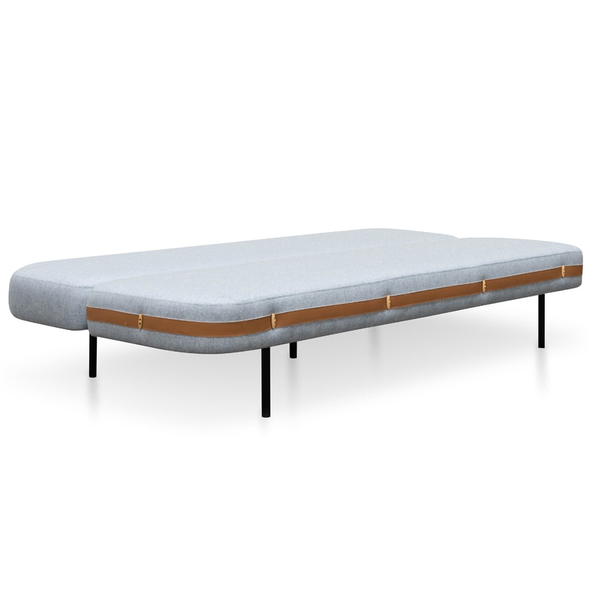 3 Seater Sofa Bed - Light Blue - View 6