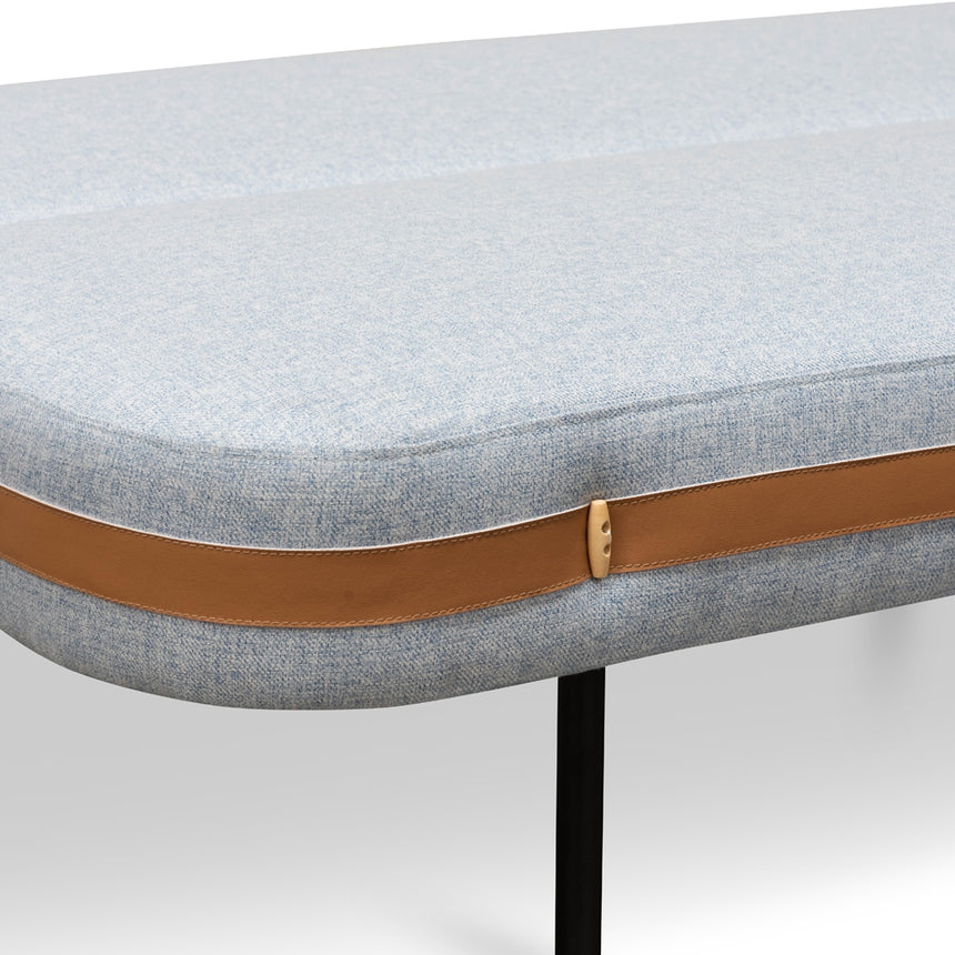 3 Seater Sofa Bed - Light Blue - View 7