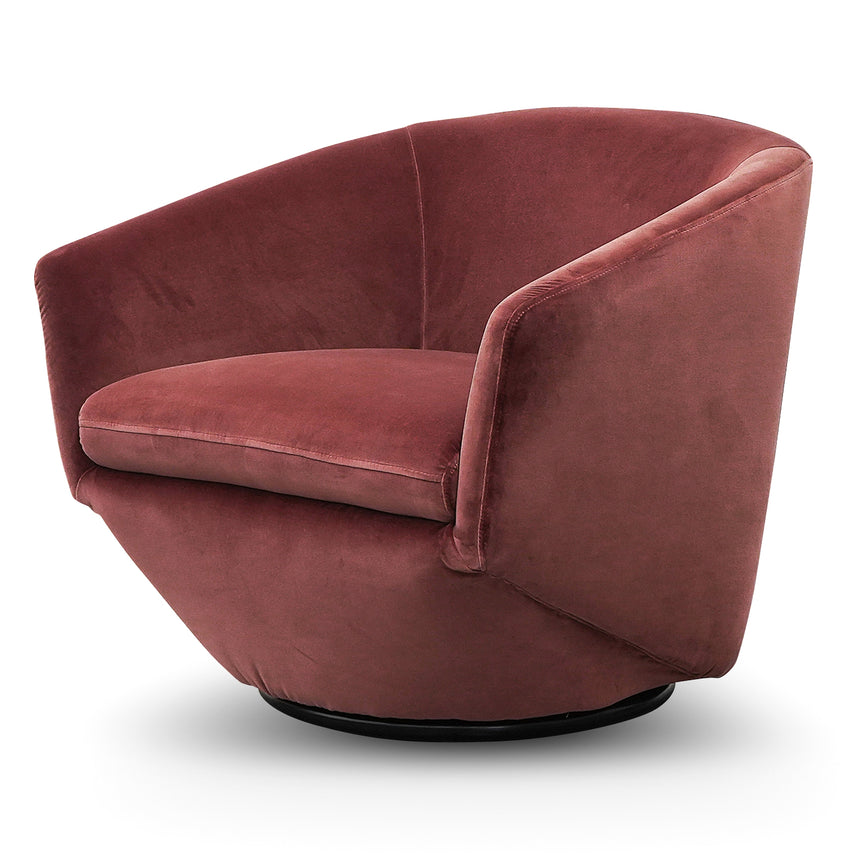 Swivel Lounge Chair - Blood Orange