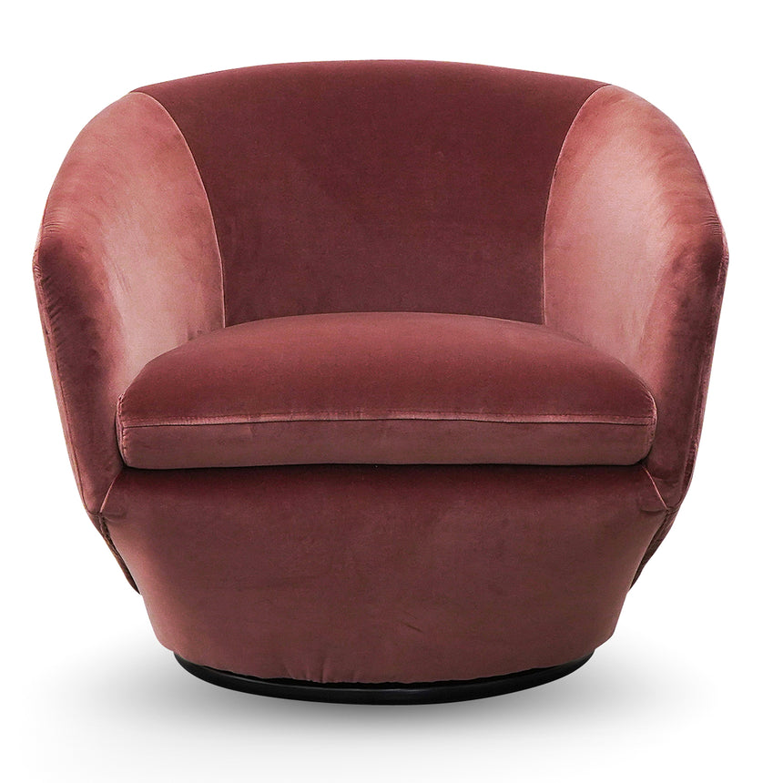 Swivel Lounge Chair - Blood Orange - View 3