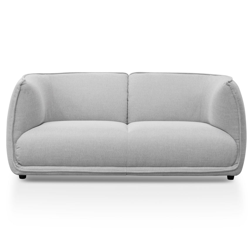 2 Seater Fabric Sofa - Light Texture Grey - View 2