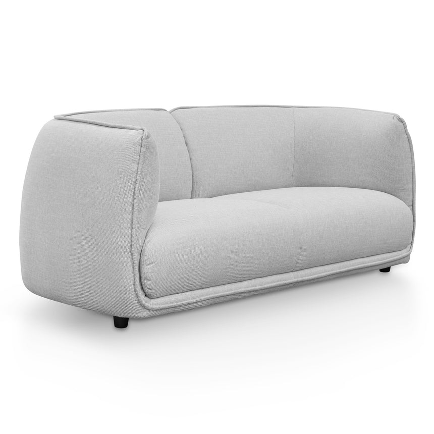 2 Seater Fabric Sofa - Light Texture Grey - View 4