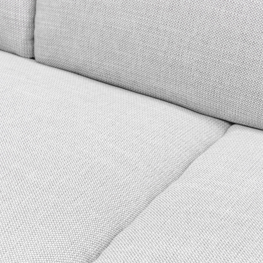 3 Seater Fabric Sofa- Light Texture Grey - View 6