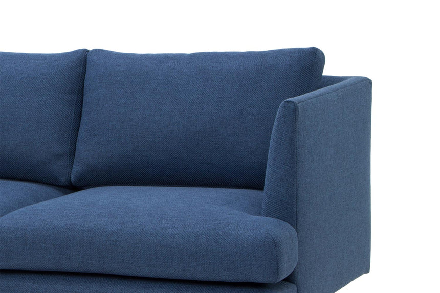 3 Seater Fabric Sofa - Navy - View 5
