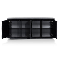 Ex Display - CDT6202-CN 1.8m Wooden Sideboard - Black Oak