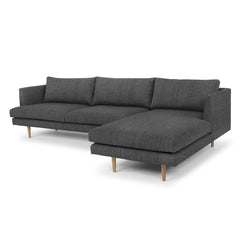 CLC768 3 Seater With Right Chaise - Metal Grey