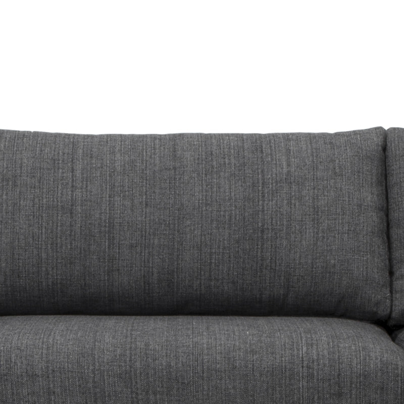 3 Seater With Right Chaise - Metal Grey - View 5