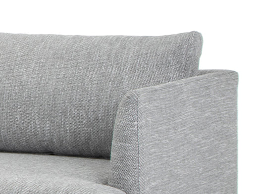 CLC2863-FA Seater With Left Chaise Sofa - Graphite Grey with Natural Legs