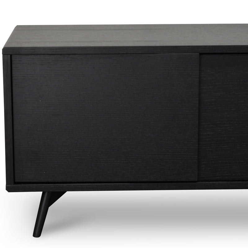 2.4m Entertainment TV Unit | Black Oak | Myka Home - View 5