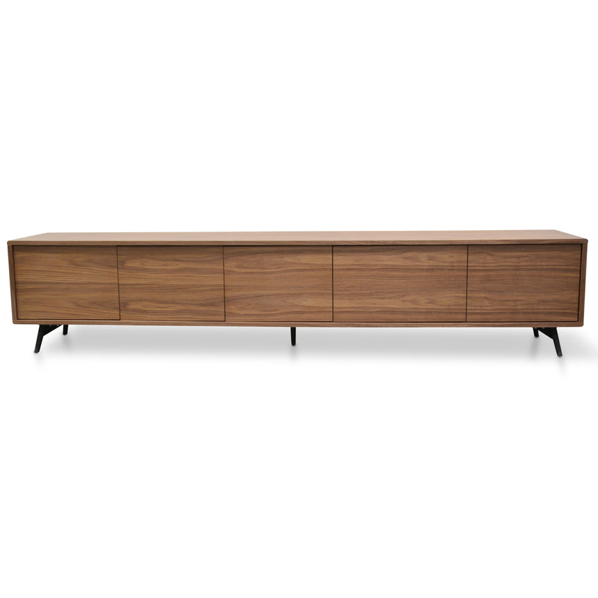 2.4m TV Entertainment Unit | Walnut | Myka Home - View 2