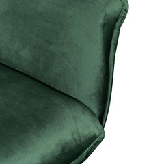 Ex Display - CDC6210-SE Dining Chair - Dark Green Velvet