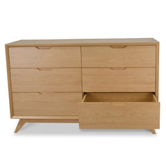 CDT1057-VN 6 Drawer Wide Chest - Natural