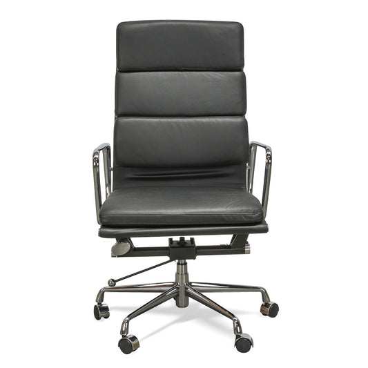 COC104 High Back Office Chair - Black Leather
