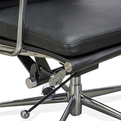 COC104 High Back Office Chair - Black Leather