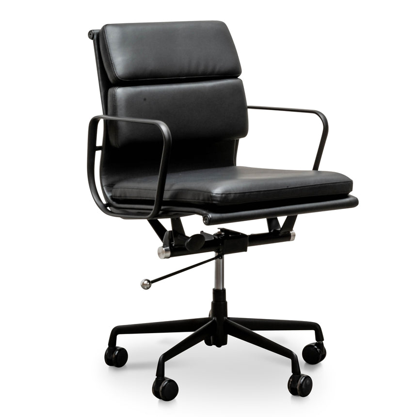 Low Back Office Chair | Full Black | Myka Home - View 3