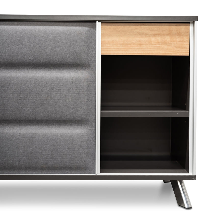 2m Right Return Office Desk | Natural - Black | Myka Home - View 7