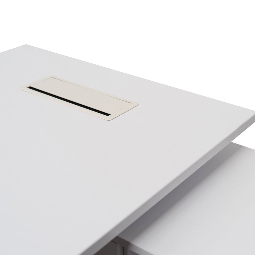 180cm Executive Office Desk Right Return | White | Myka Home - View 4