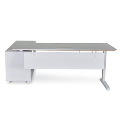 Ex Display - COT396 Executive Office Desk White - Right Return