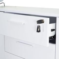 Ex Display - COT396 Executive Office Desk White - Right Return