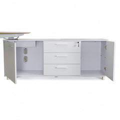 Ex Display - COT396 Executive Office Desk White - Right Return