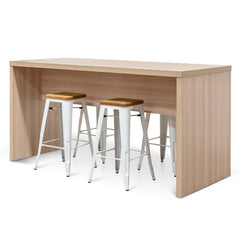COT6108-SN - High Office Table - Light Oak