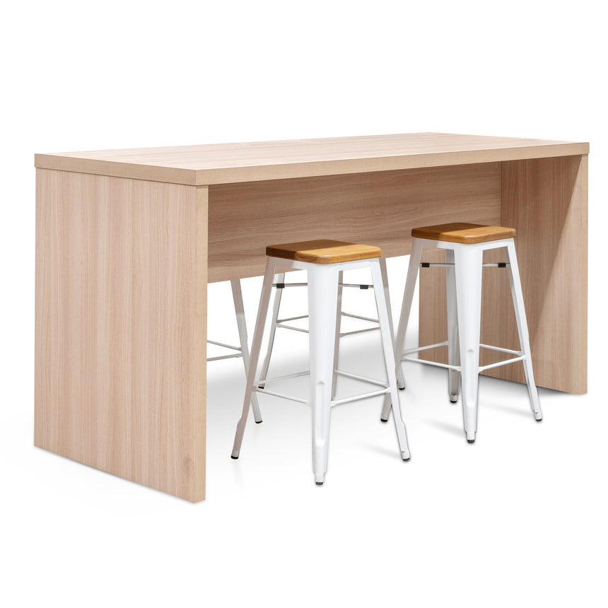 High Office Table | Light Oak | Myka Home - View 9