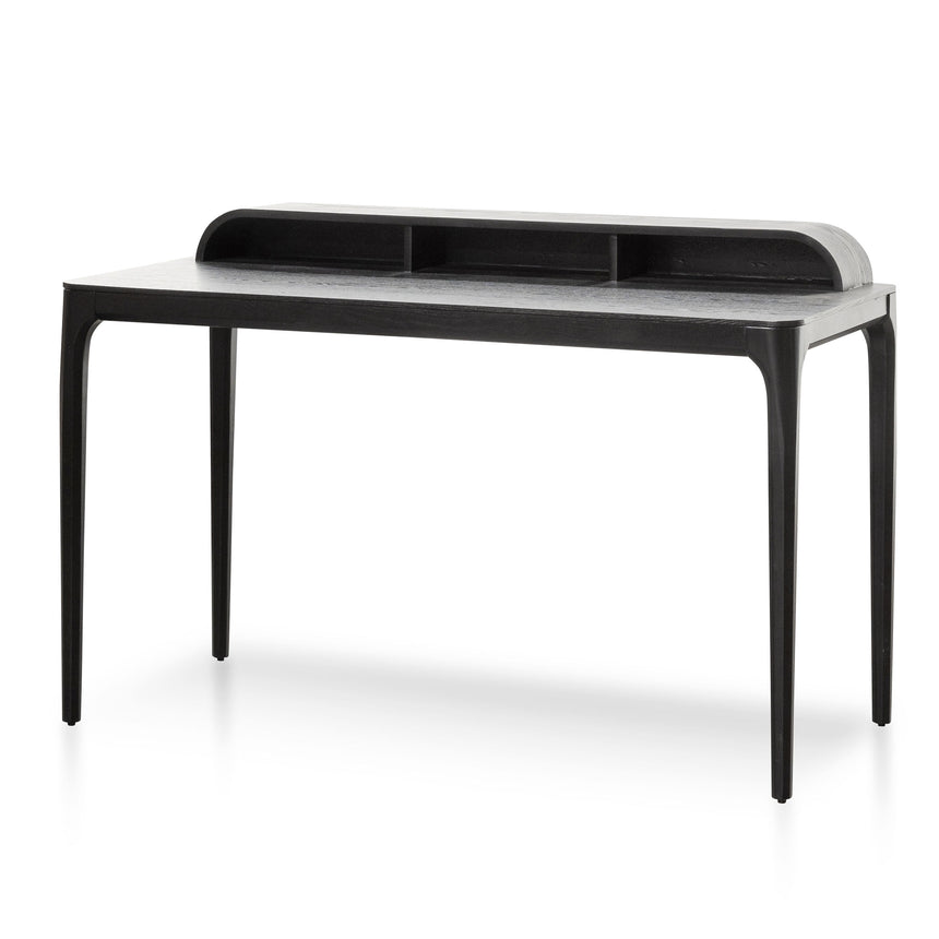 Wooden Home Office Desk | Black | Myka Home - View 4