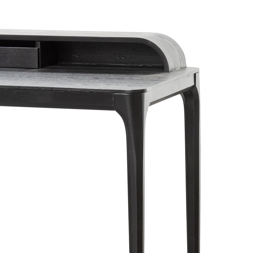 Wooden Home Office Desk | Black | Myka Home - View 5