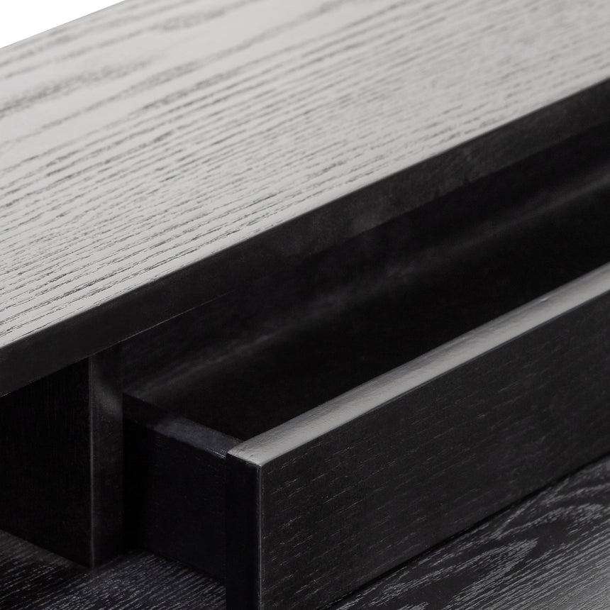 Wooden Home Office Desk | Black | Myka Home - View 9