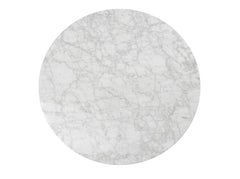 CCF1026 100cm Round Marble Coffee Table With Black Base