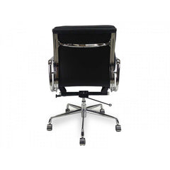 COC103 Low Back Office Chair - Black Leather