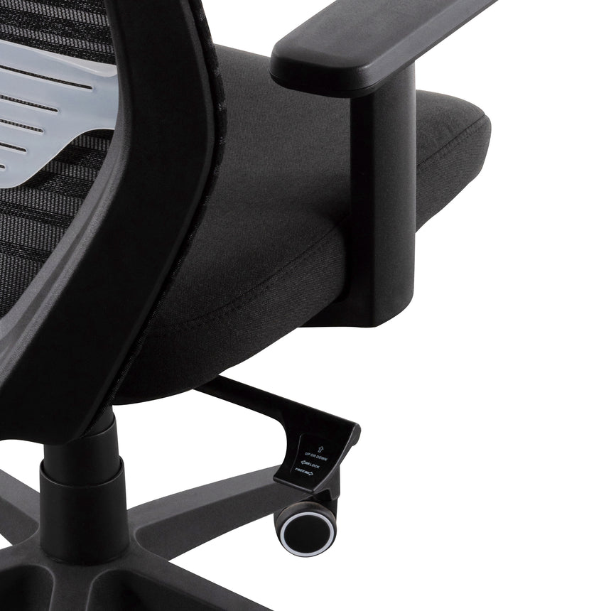 Office Chair | Full Black | Myka Home - View 10