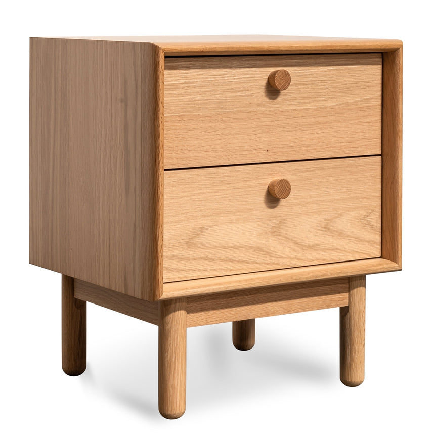 2 Drawer Side Table | Oak | Myka Home - View 2