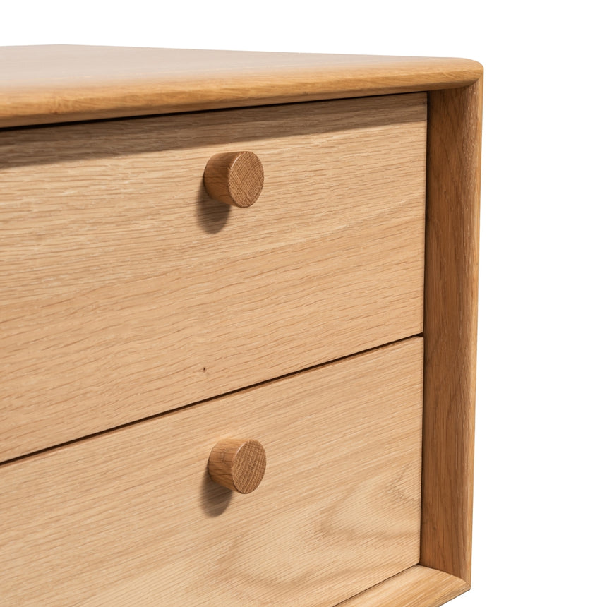 2 Drawer Side Table | Oak | Myka Home - View 7