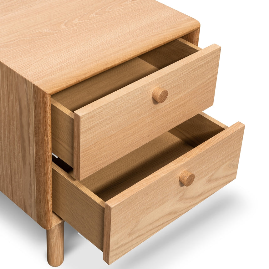 2 Drawer Side Table | Oak | Myka Home - View 10