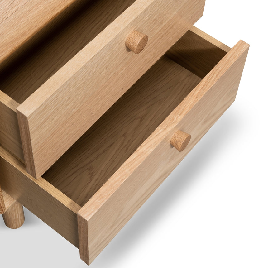 2 Drawer Side Table | Oak | Myka Home - View 12