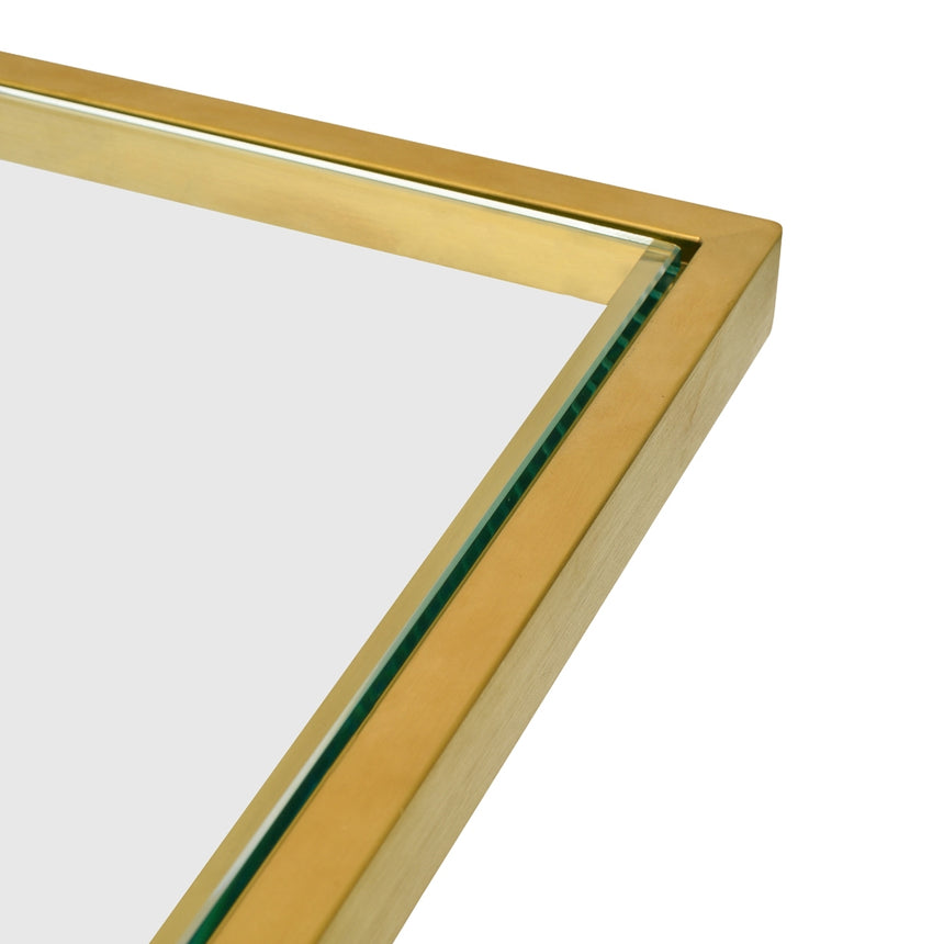 Glass Side Table | Gold Base (Set of 3) | Myka Home - View 5