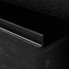 CST2844-CN - Bedside Table - Black Oak Veneer