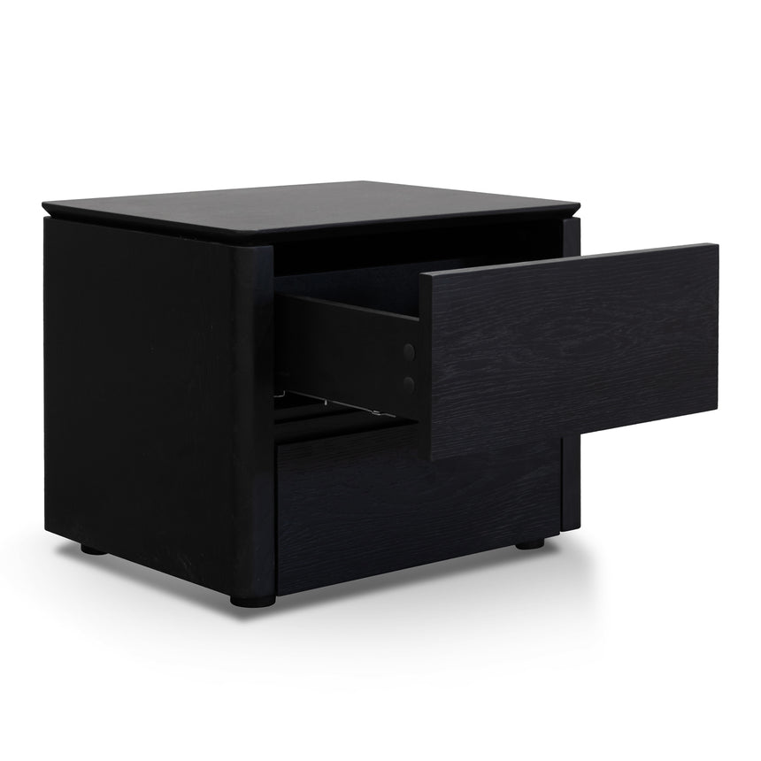 Bedside Table | Black Oak Veneer | Myka Home - View 3