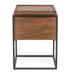 Ex Display - CST312WAL-IG Oak Side Table - Walnut