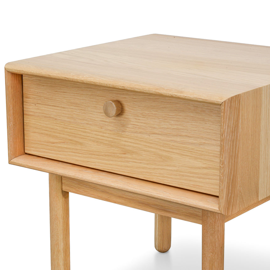 Lamp Side Table with Drawer | Natural | Myka Home - View 4