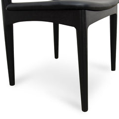 CDC183-SD Elbow Dining Chair - Black (Set of 2)
