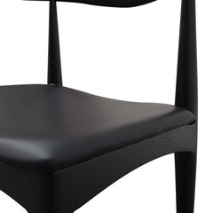 Ex Display - CDC183-SD Elbow Dining Chair - Black