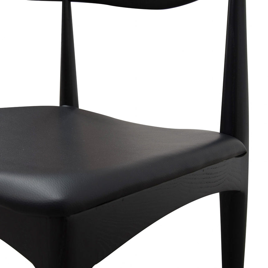 Elbow Dining Chair - Black (Set of 2) - View 8