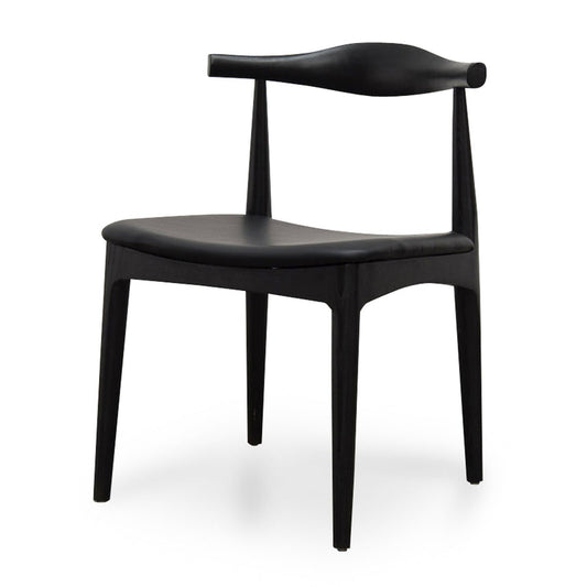 Ex Display - CDC183-SD Elbow Dining Chair - Black