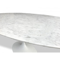 CDT120A Oval 2m Marble Dining Table
