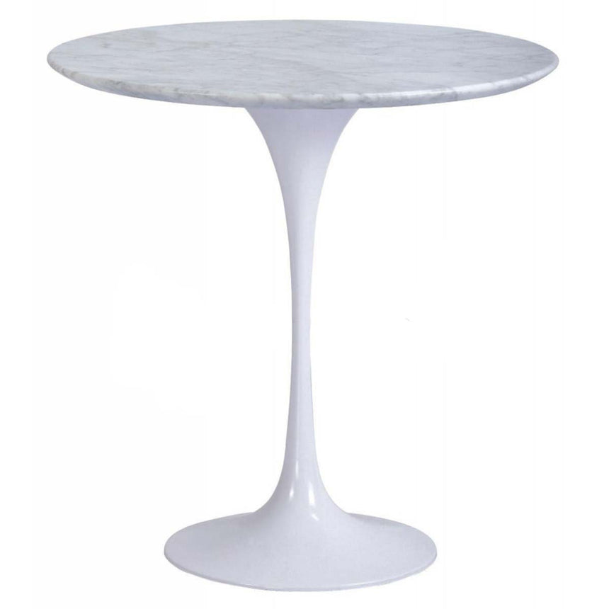 A Table 50cm - Marble Top - Aluminium