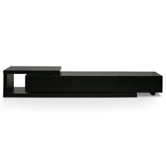Lowline 2.4-3.07m Entertainment TV Unit | Full Black | Myka Home