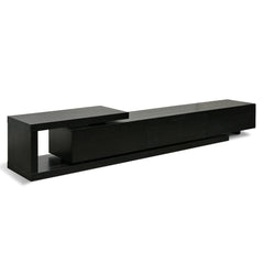 Lowline 2.4-3.07m Entertainment TV Unit | Full Black | Myka Home