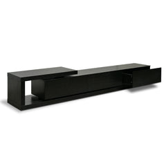 Lowline 2.4-3.07m Entertainment TV Unit | Full Black | Myka Home